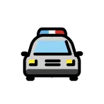 Oncoming Police Car SVG Icon